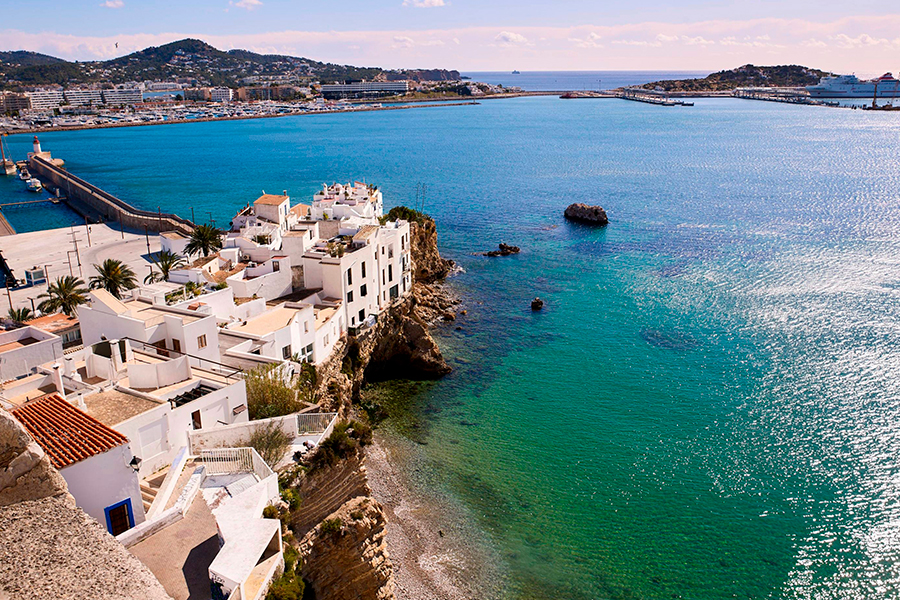 Image of Ibiza with sea view